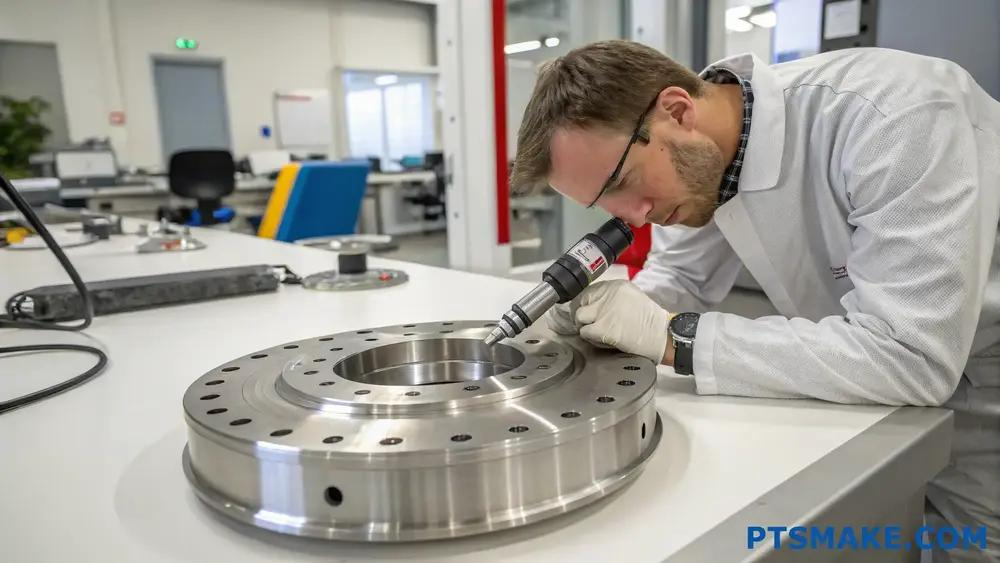 Quality inspection of precision machined parts in MachProBot facility